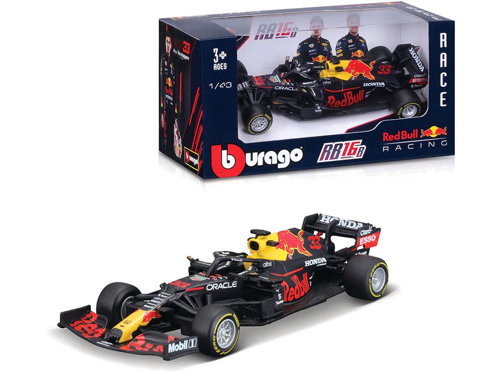1/43 2021 Honda RB16B F1 Red Bull Racing #33 Max Verstappen by Burago