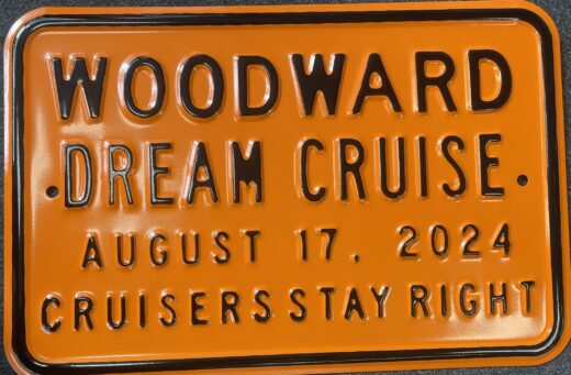 Woodward Dream Cruise 2024 Steel Sign