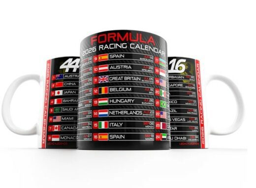 2026 Formula One Schedule Racing Mug