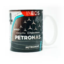 Lewis Hamilton 2024 Mercedes F1- Launch Edition Racing Mug - Image 2